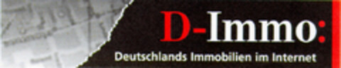 D-Immo: Deutschlands Immobilien im Internet Logo (DPMA, 08/21/1996)