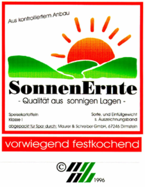 SonnenErnte Logo (DPMA, 11.10.1996)