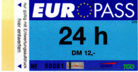 EURO PASS Logo (DPMA, 06.02.1998)