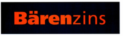 Bärenzins Logo (DPMA, 10/27/1999)