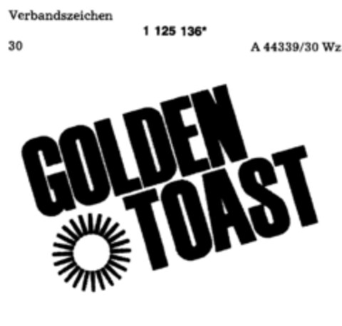 GOLDEN TOAST Logo (DPMA, 24.03.1988)