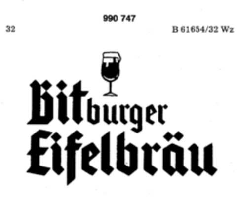 Bitburger Eifelbräu Logo (DPMA, 12/11/1978)