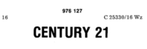 CENTURY 21 Logo (DPMA, 24.02.1976)