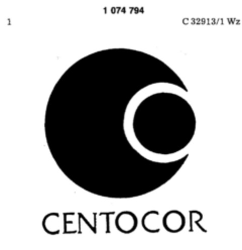 CENTOCOR Logo (DPMA, 01.03.1984)