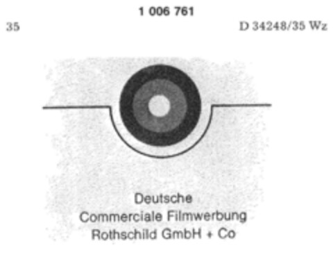 Deutsche Commerciale Filmwerbung Rothschild GmbH + Co Logo (DPMA, 10.07.1979)