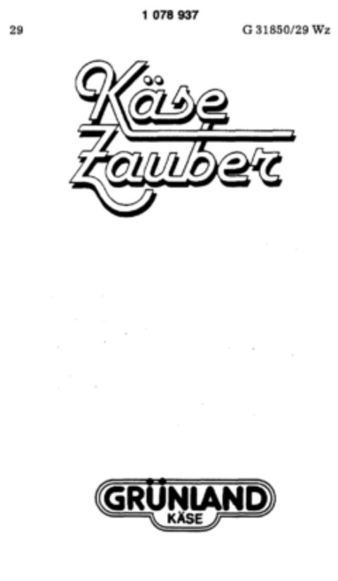 Käse Zauber Logo (DPMA, 20.11.1984)