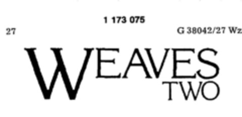 WEAVES TWO Logo (DPMA, 10.05.1990)