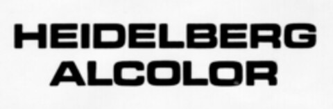 HEIDELBERG ALCOLOR Logo (DPMA, 25.09.1980)