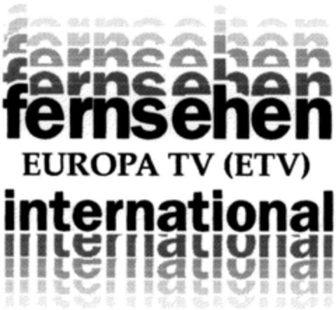 fernsehen EUROPA TV (ETV) Logo (DPMA, 08/20/1994)