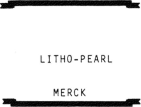 LITHO-PEARL MERCK Logo (DPMA, 23.08.1989)