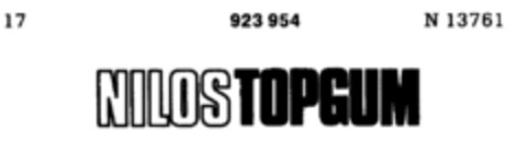 NILOS TOPGUM Logo (DPMA, 20.10.1973)