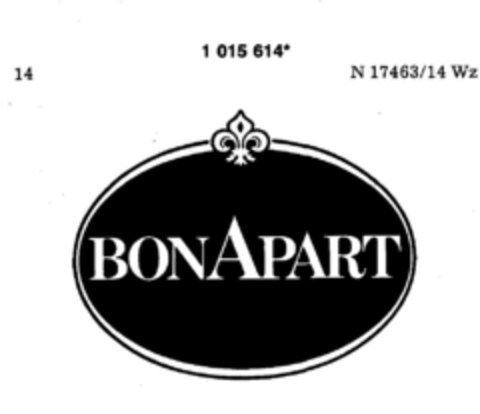 BONAPART Logo (DPMA, 27.01.1981)