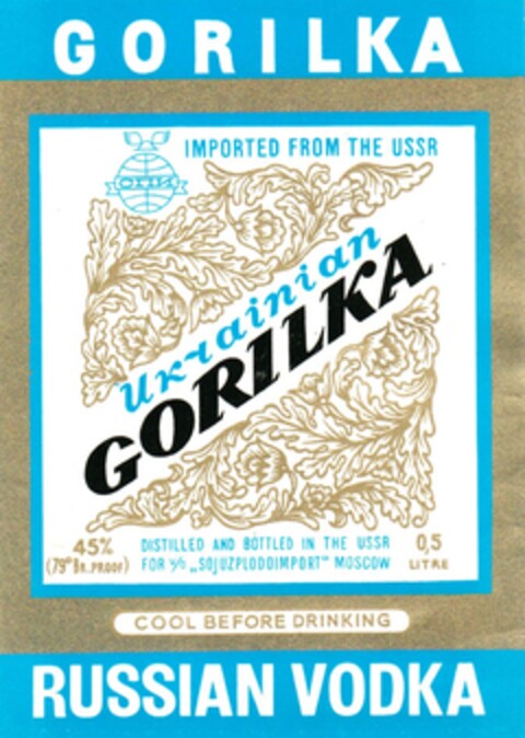 GORILKA RUSSIAN VODKA Logo (DPMA, 02.06.1975)