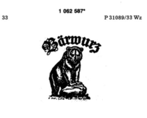 Bärwurz Logo (DPMA, 23.01.1984)