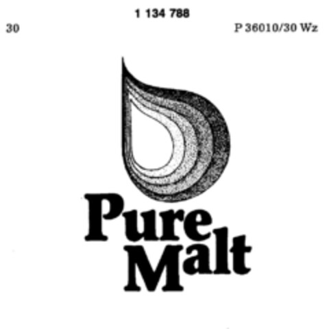 Pure Malt Logo (DPMA, 16.12.1987)