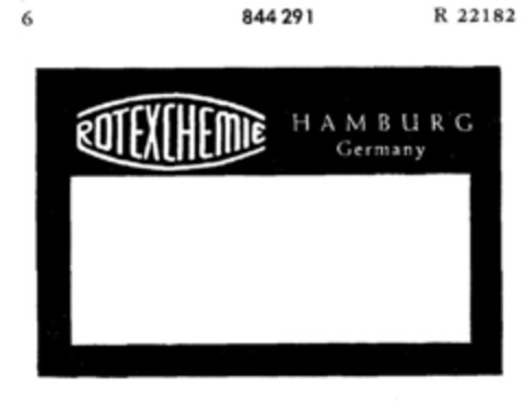 ROTEXCHEMIE HAMBURG Logo (DPMA, 06/22/1966)