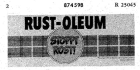 RUST-OLEUM STOPPT ROST! Logo (DPMA, 11.11.1968)