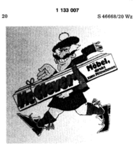 Mc Clever Möbel, direkt zum Mitnehmen Logo (DPMA, 05/10/1988)