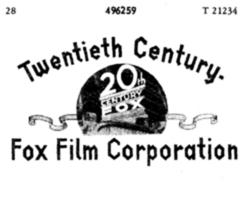 Twentieth Century Fox Film Corporation Logo (DPMA, 15.07.1936)