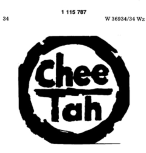 chee Tah Logo (DPMA, 04.03.1987)