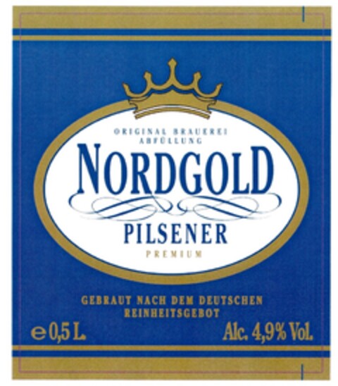 ORIGINAL BRAUEREI ABFÜLLUNG NORDGOLD PILSENER PREMIUM Logo (DPMA, 14.12.2009)