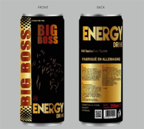 BIG BOSS ENERGY DRINK Logo (DPMA, 12.03.2018)