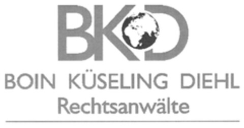 BKD BOIN KÜSELING DIEHL Rechtsanwälte Logo (DPMA, 01.10.2019)