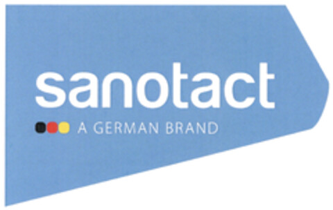 sanotact A GERMAN BRAND Logo (DPMA, 12.02.2024)