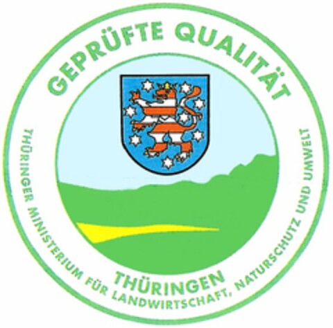 GEPRÜFTE QUALITÄT THÜRINGEN Logo (DPMA, 27.03.2003)