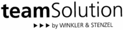 teamSolution by WINKLER & STENZEL Logo (DPMA, 29.12.2005)