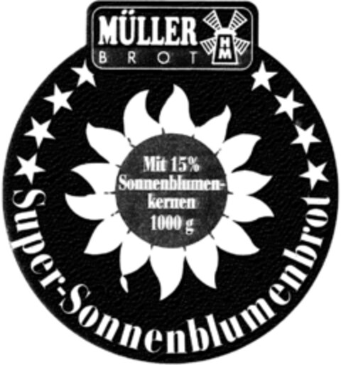 MÜLLER BROT Super-Sonnenblumenbrot Logo (DPMA, 01.08.1995)