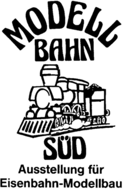 MODELL BAHN SÜD Ausstellung für Eisenbahn-Modellbau Logo (DPMA, 09.02.1996)