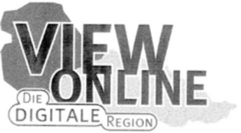 VIEW ONLINE DIE DIGITALE REGION Logo (DPMA, 14.03.1997)