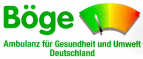 Böge Ambulanz für Gesundheit und Umwelt Deutschland Logo (DPMA, 07/05/1997)