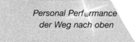 Personal Performance der Weg nach oben Logo (DPMA, 25.01.2000)