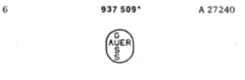 AUER GUSS Logo (DPMA, 07/30/1975)