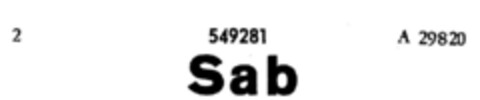 Sab Logo (DPMA, 04.10.1940)