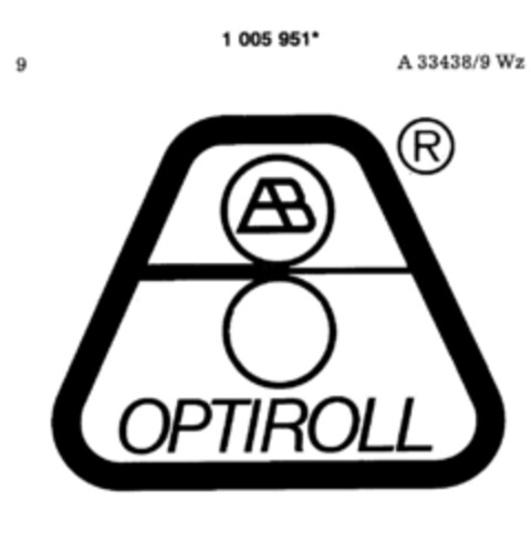 AB OPTIROLL Logo (DPMA, 06/18/1980)