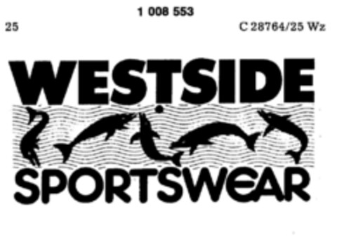 WESTSIDE SPORTSWEAR Logo (DPMA, 09/28/1979)