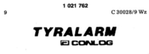 TYRALARM CONLOG Logo (DPMA, 16.02.1981)