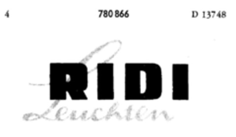 RIDI Leuchten Logo (DPMA, 02/23/1962)