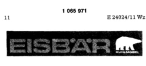 EISBÄR KÜHLMÖBEL Logo (DPMA, 25.11.1983)