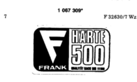 FRANK HÄRTE 500 Logo (DPMA, 05.04.1984)