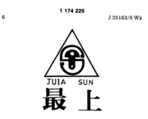 JUIA SUN Logo (DPMA, 12.05.1990)