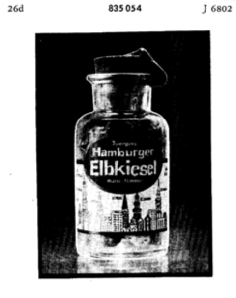 Juergens Hamburger Elbkiesel Rum-flavour Logo (DPMA, 06.09.1966)