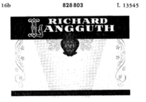 RICHARD LANGGUTH KG Logo (DPMA, 10/08/1965)