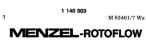 MENZEL-ROTOFLOW Logo (DPMA, 08/06/1988)