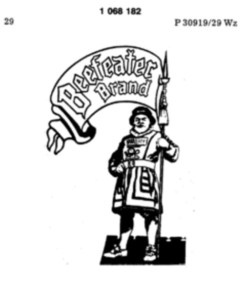 Beefeater Brand Logo (DPMA, 08.12.1983)