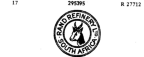 RAND REFINERY LTD SOUTH AFRICA Logo (DPMA, 12.08.1922)