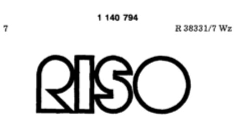 RISO Logo (DPMA, 11/19/1980)